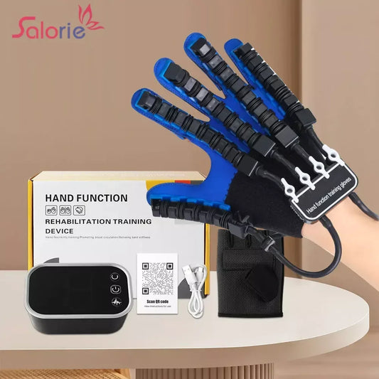 Left & Right Hand Finger Rehabilitation Exerciser Robot Gloves Stroke Hemiplegia Cerebral Infarction Training Equipment Therapy